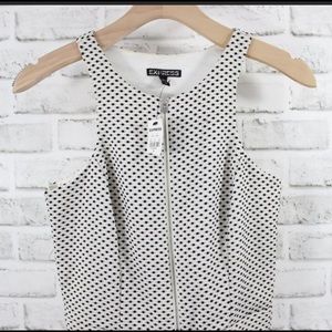 Express dress fit and flare! Black and white dress